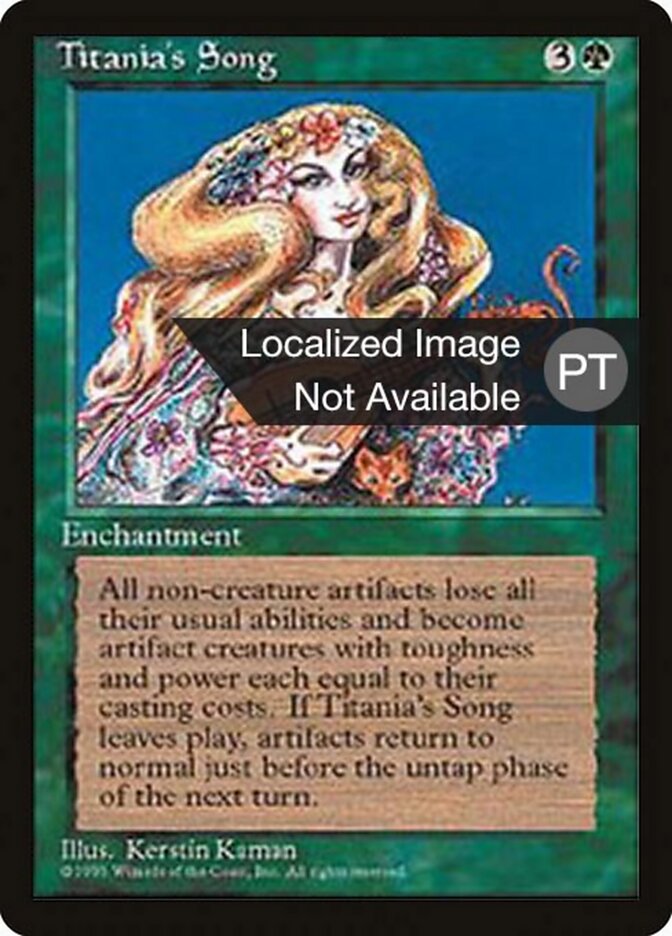 Canção de Titânia - Fourth Edition Foreign Black Border