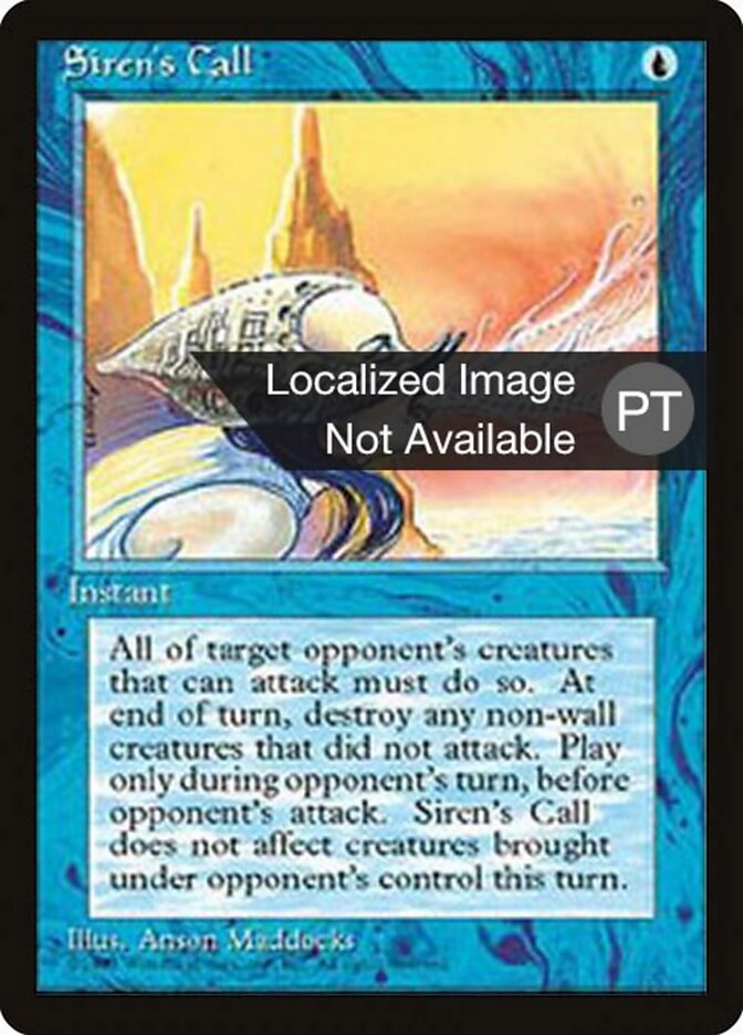 Canto da Sereia - Fourth Edition Foreign Black Border