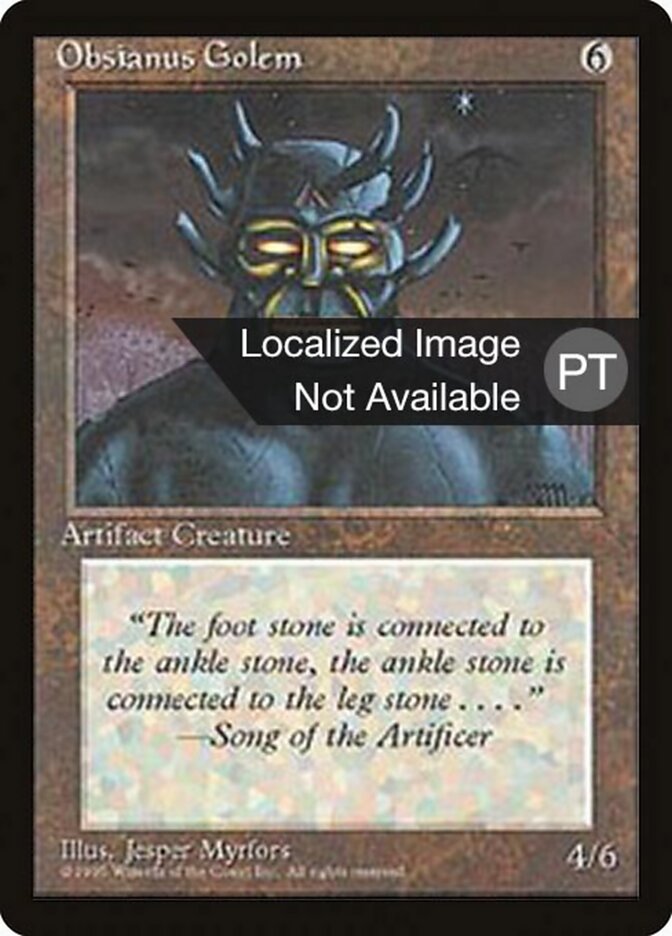 Golem Obsianus - Fourth Edition Foreign Black Border