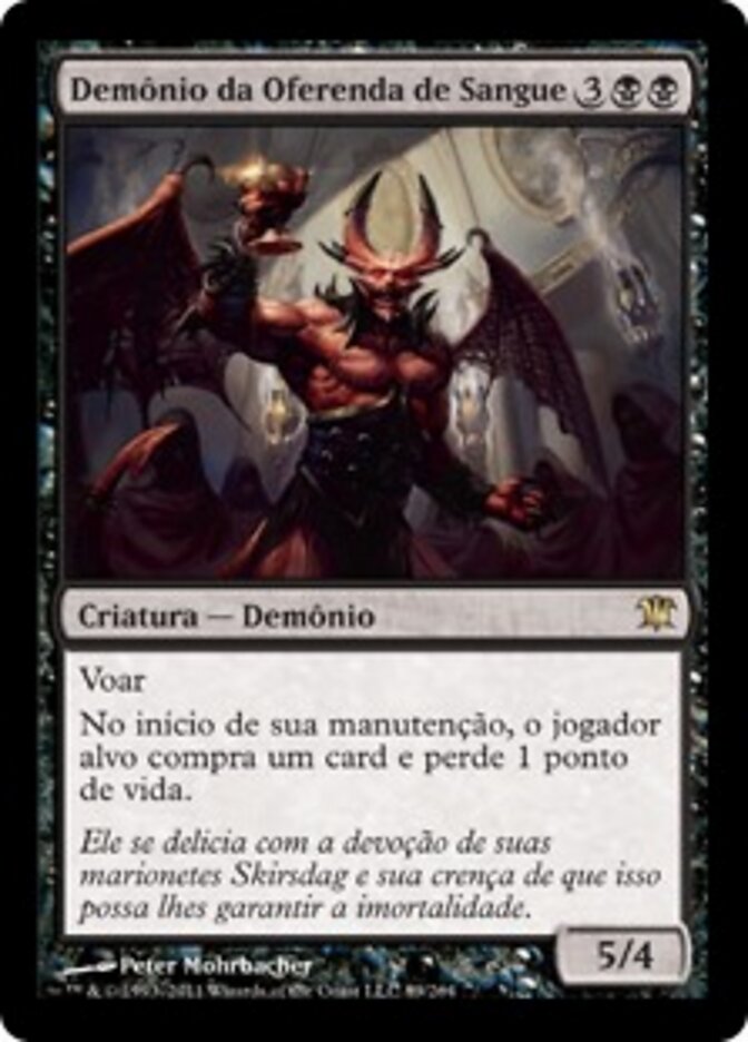 Demônio da Oferenda de Sangue - Innistrad