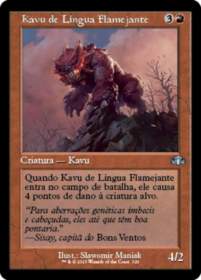 Kavu de Língua Flamejante - Dominaria Remastered