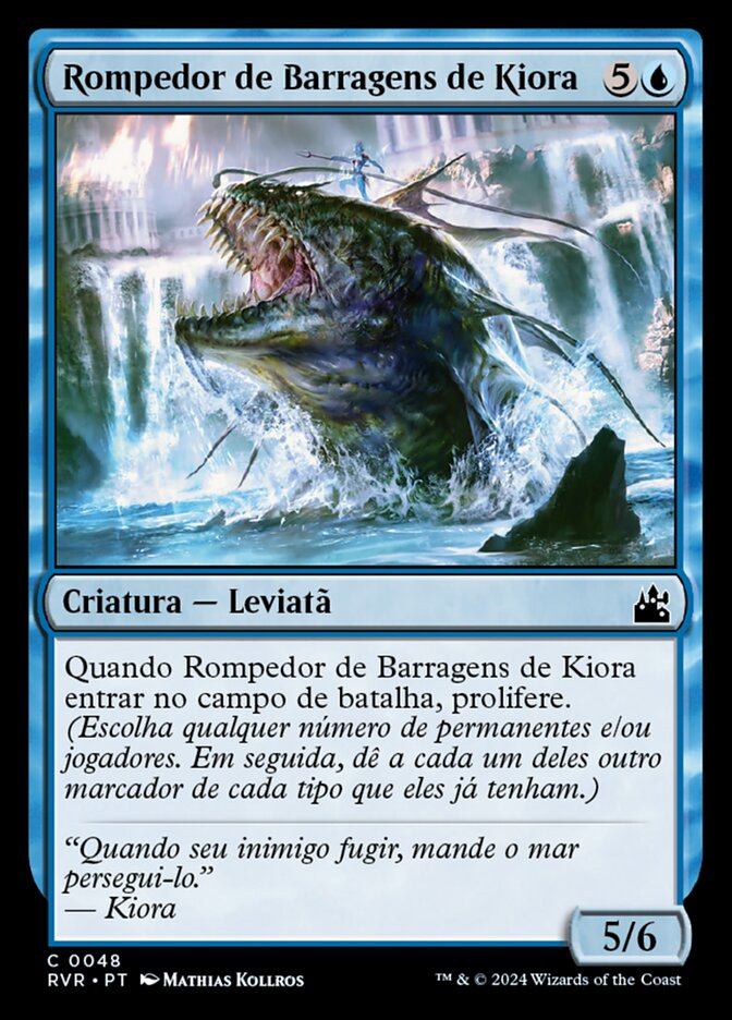 Rompedor de Barragens de Kiora - Ravnica Remastered