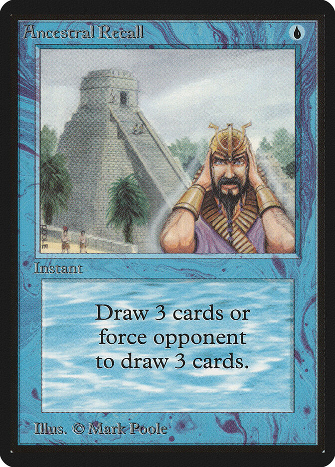 Ancestral Recall - Limited Edition Beta