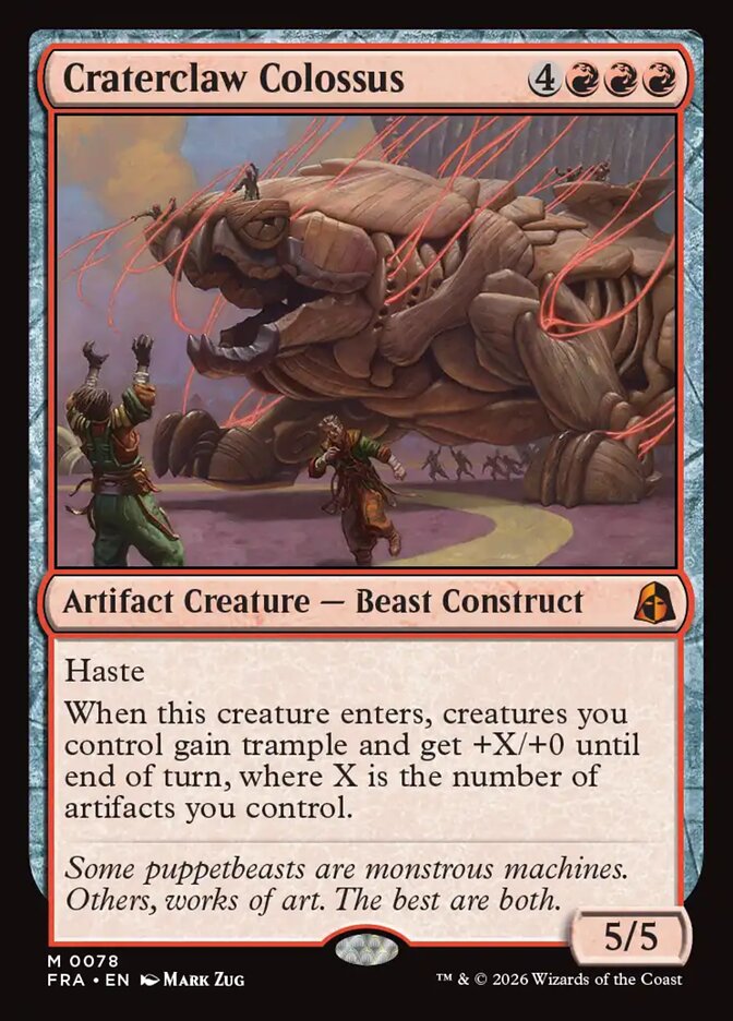 Craterclaw Colossus, Reality Fracture (Divulgação/Wizards of the Coast)
