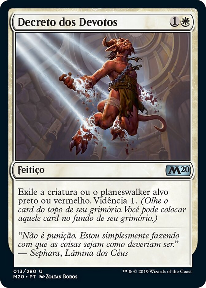Decreto dos Devotos - Core Set 2020