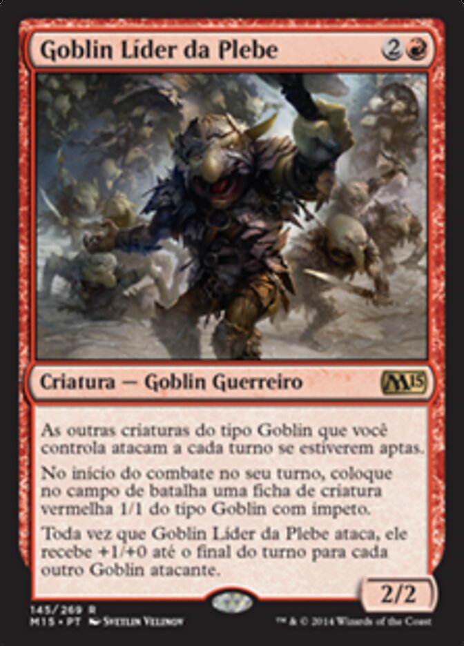 Goblin Líder da Plebe - Magic 2015