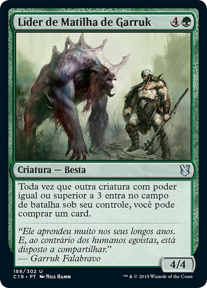 Líder de Matilha de Garruk - Commander 2019