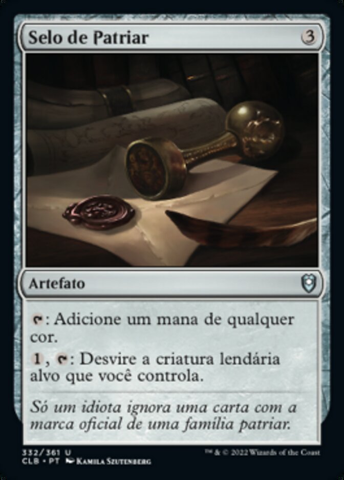 Selo de Patriar - Commander Legends: Battle for Baldur's Gate