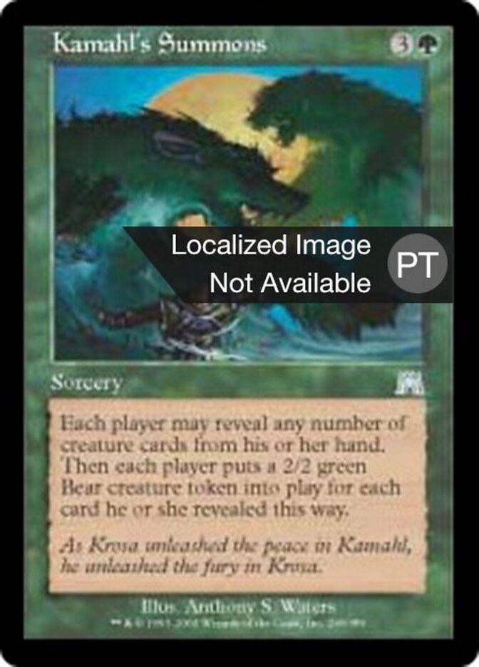 Invocações de Kamahl - Onslaught