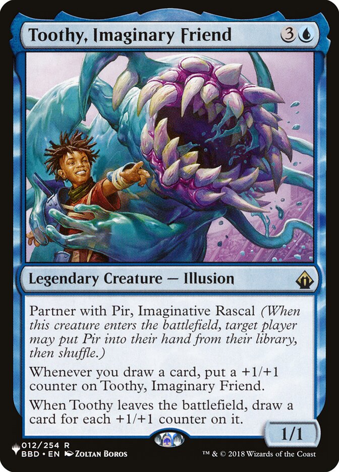 Toothy, Imaginary Friend - The List