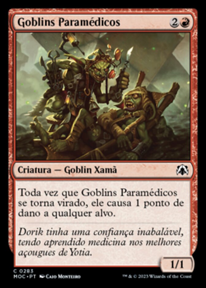 Goblins Paramédicos - March of the Machine Commander