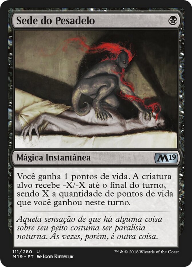 Sede do Pesadelo - Core Set 2019