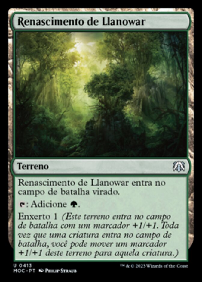 Renascimento de Llanowar - March of the Machine Commander