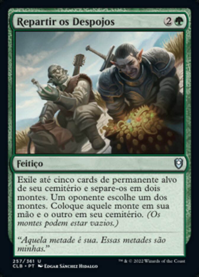 Repartir os Despojos - Commander Legends: Battle for Baldur's Gate