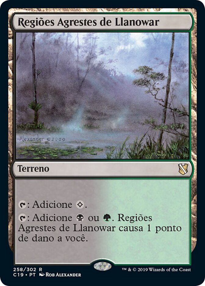 Regiões Agrestes de Llanowar - Commander 2019
