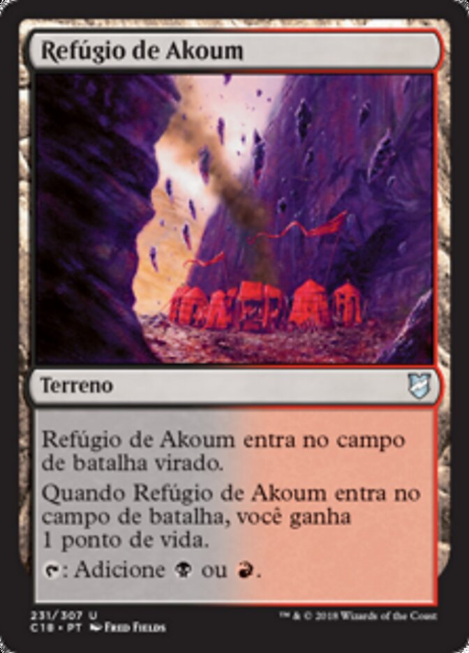 Refúgio de Akoum - Commander 2018