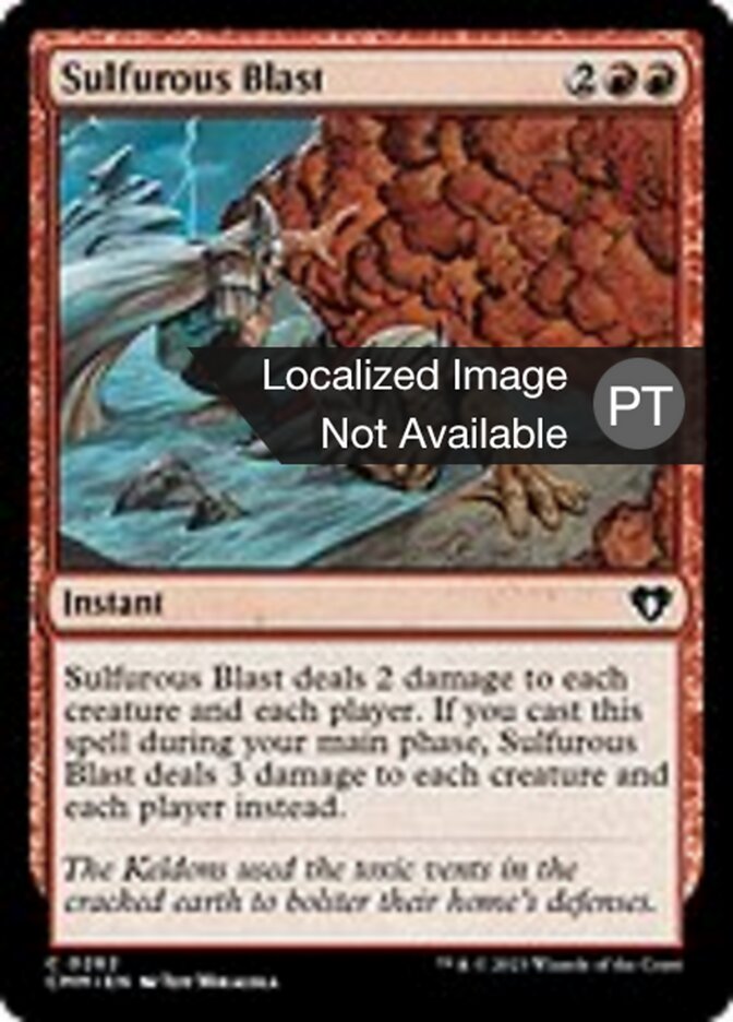 Explosão Sulfurosa - Commander Masters