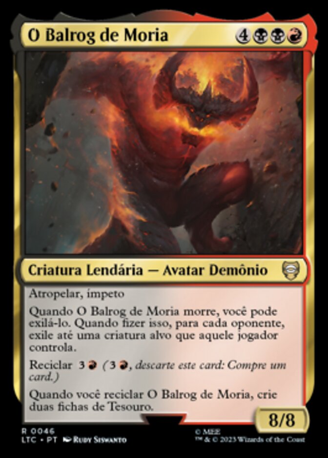O Balrog de Moria - Tales of Middle-earth Commander
