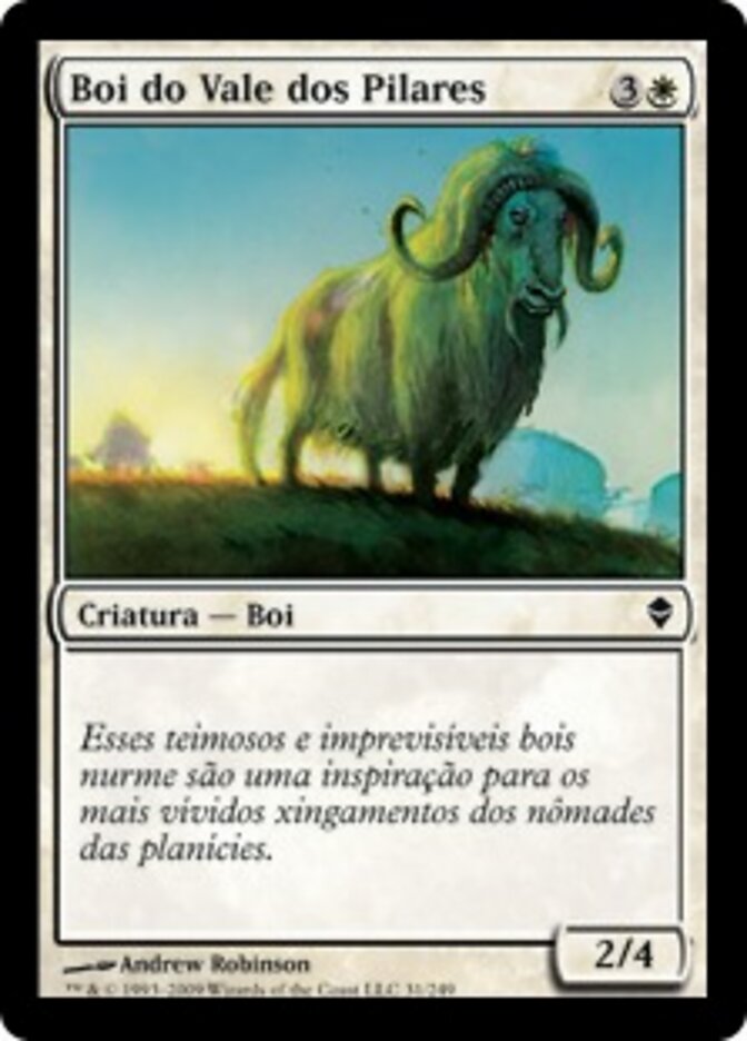 Boi do Vale dos Pilares - Zendikar