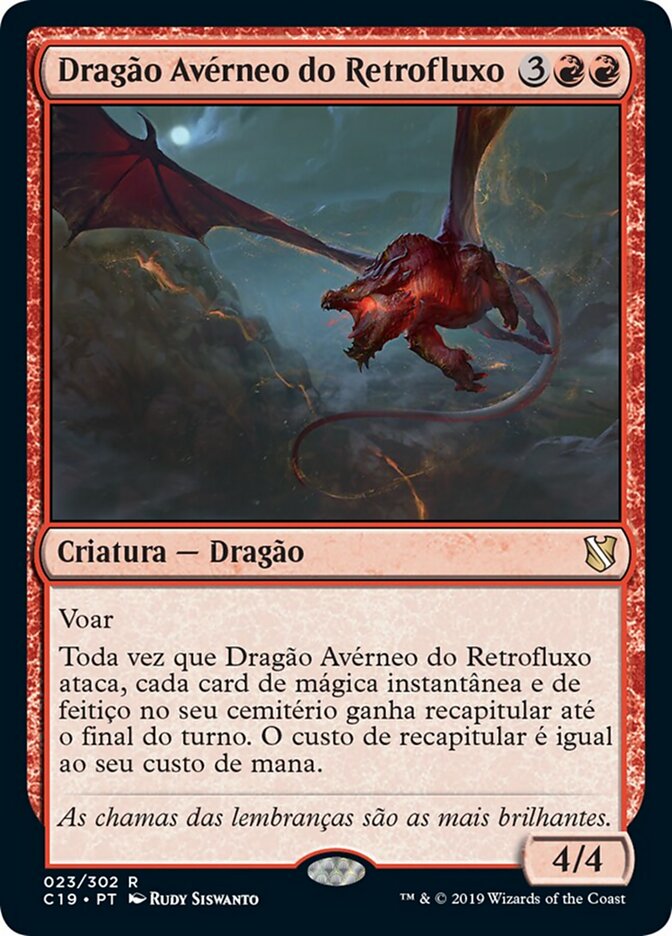 Dragão Avérneo do Retrofluxo - Commander 2019
