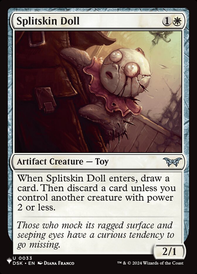 Splitskin Doll - The List