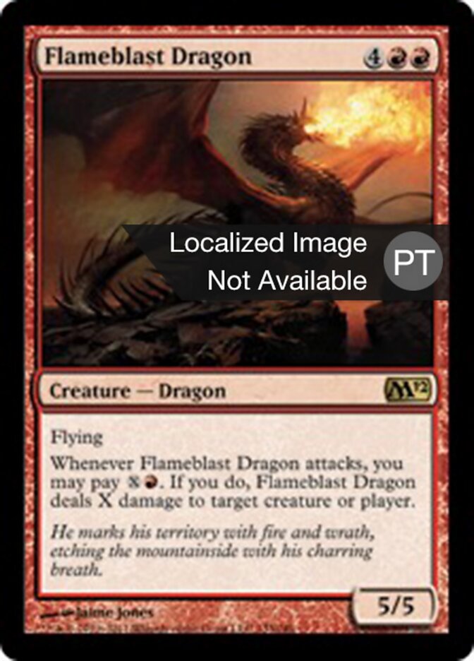 Dragão da Explosão Flamejante - Magic 2012