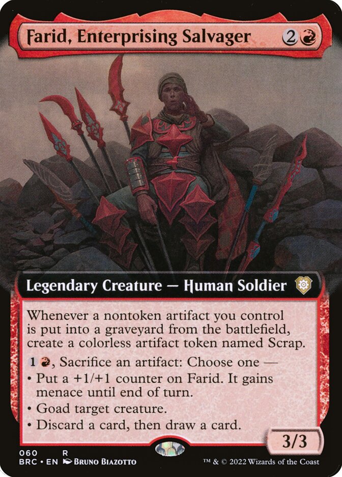 Farid, Enterprising Salvager - The Brothers' War Commander