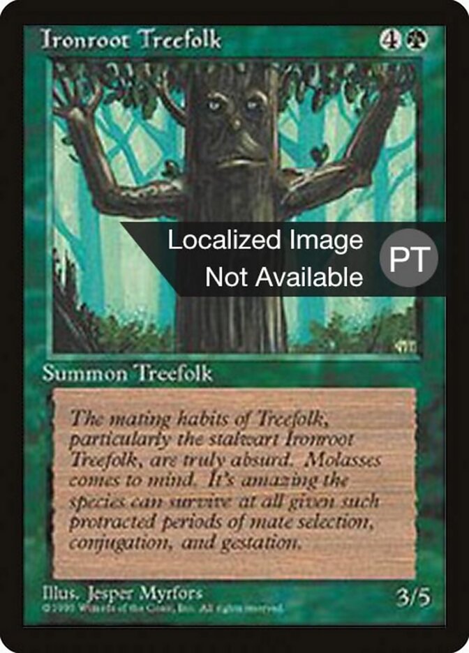 Ents das Raízes de Ferro - Fourth Edition Foreign Black Border