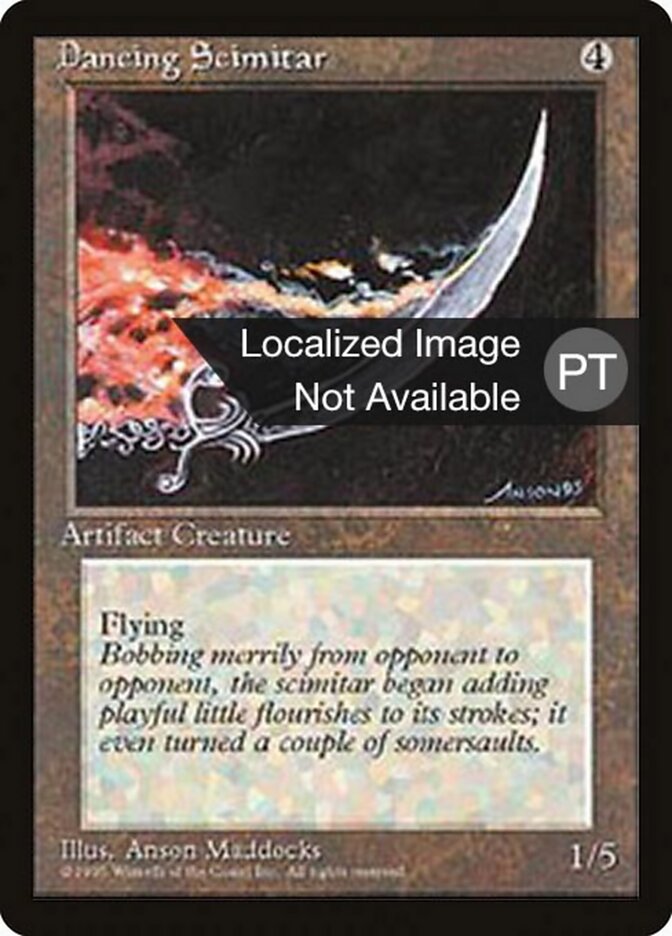 Cimitarra Dançante - Fourth Edition Foreign Black Border