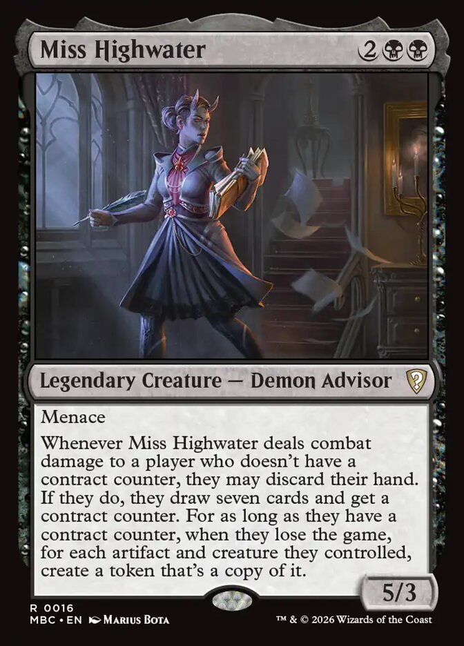 Miss Highwater - Mystery Booster Commander Edition