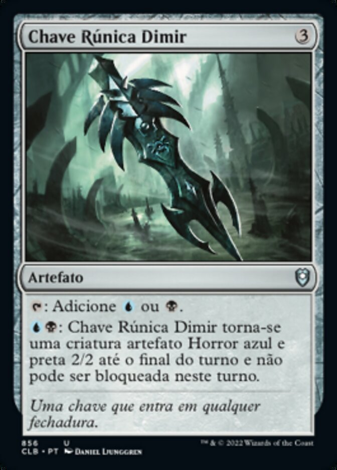 Chave Rúnica Dimir - Commander Legends: Battle for Baldur's Gate