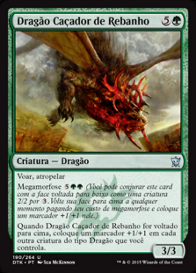 Dragão Caçador de Rebanho - Dragons of Tarkir