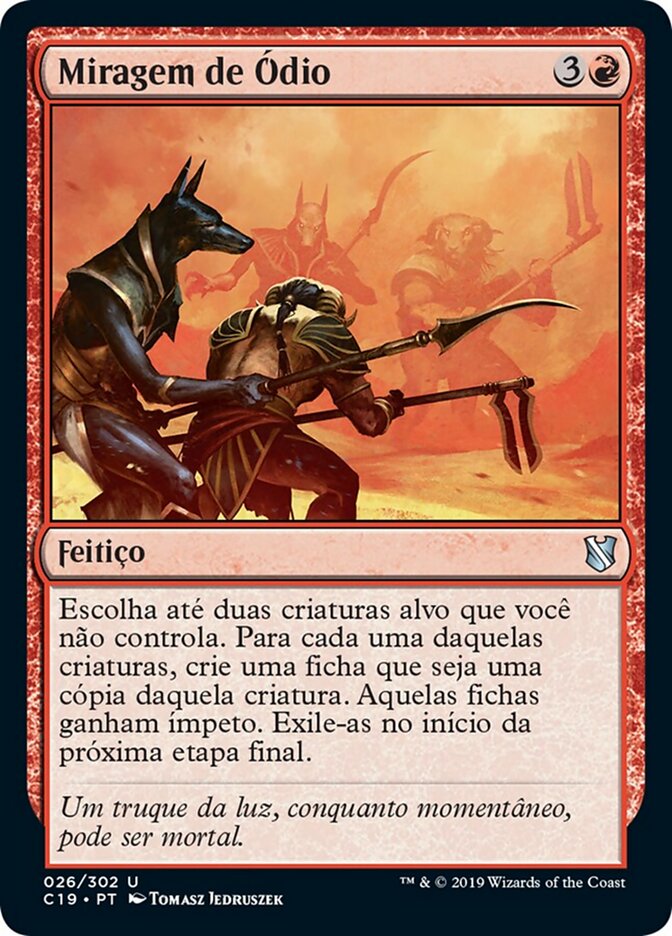 Miragem de Ódio - Commander 2019