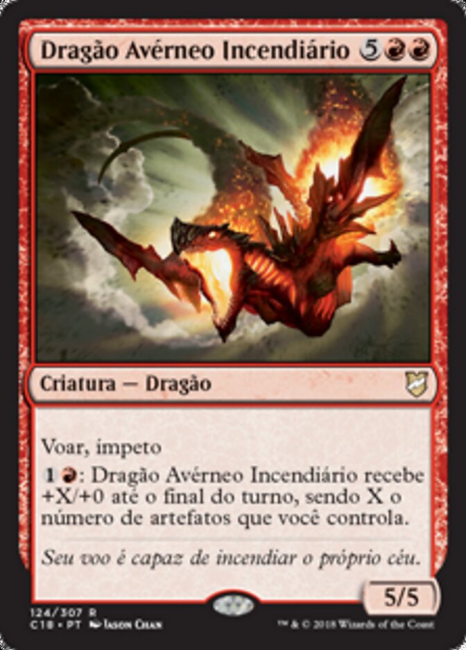Dragão Avérneo Incendiário - Commander 2018