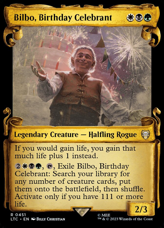 Bilbo, Birthday Celebrant - Tales of Middle-earth Commander
