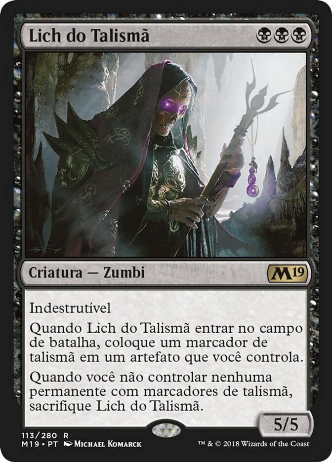 Lich do Talismã - Core Set 2019