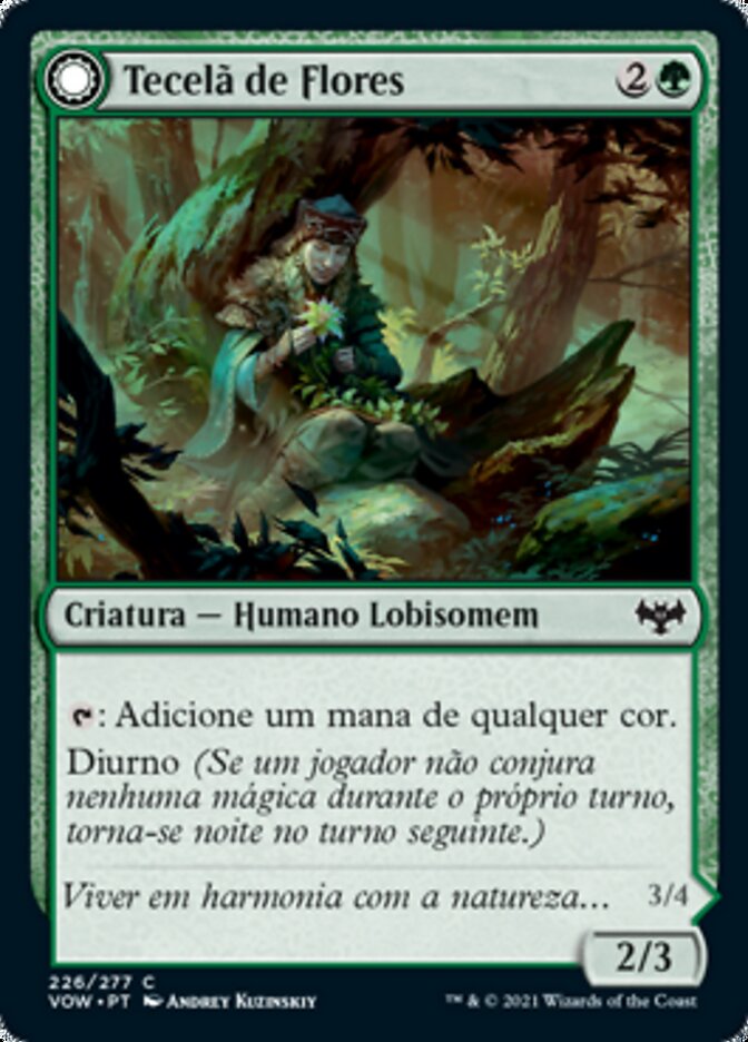 Weaver of Blossoms // Blossom-Clad Werewolf - Innistrad: Crimson Vow