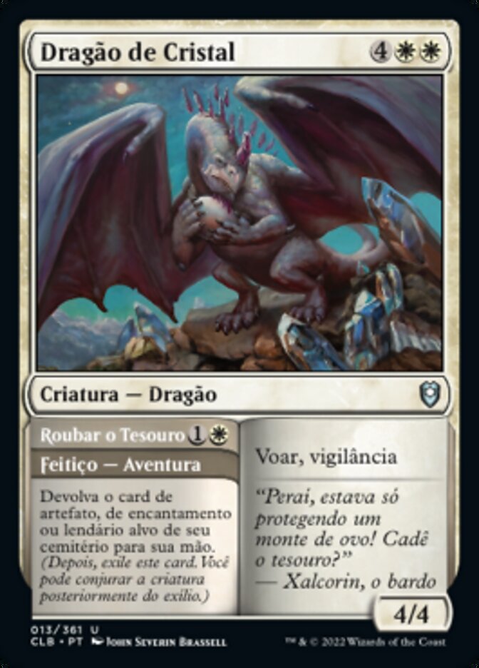 Crystal Dragon // Rob the Hoard - Commander Legends: Battle for Baldur's Gate