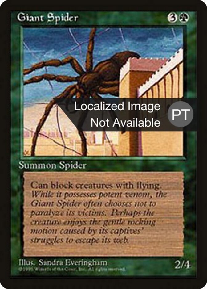Aranha Gigante - Fourth Edition Foreign Black Border
