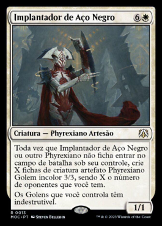 Implantador de Aço Negro - March of the Machine Commander