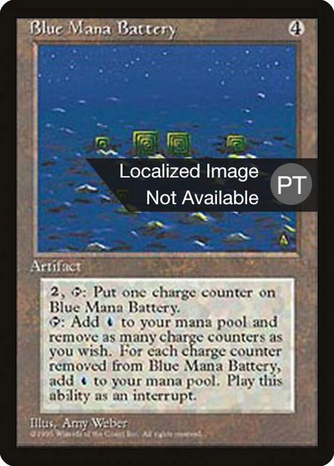 Bateria de Mana Azul - Fourth Edition Foreign Black Border