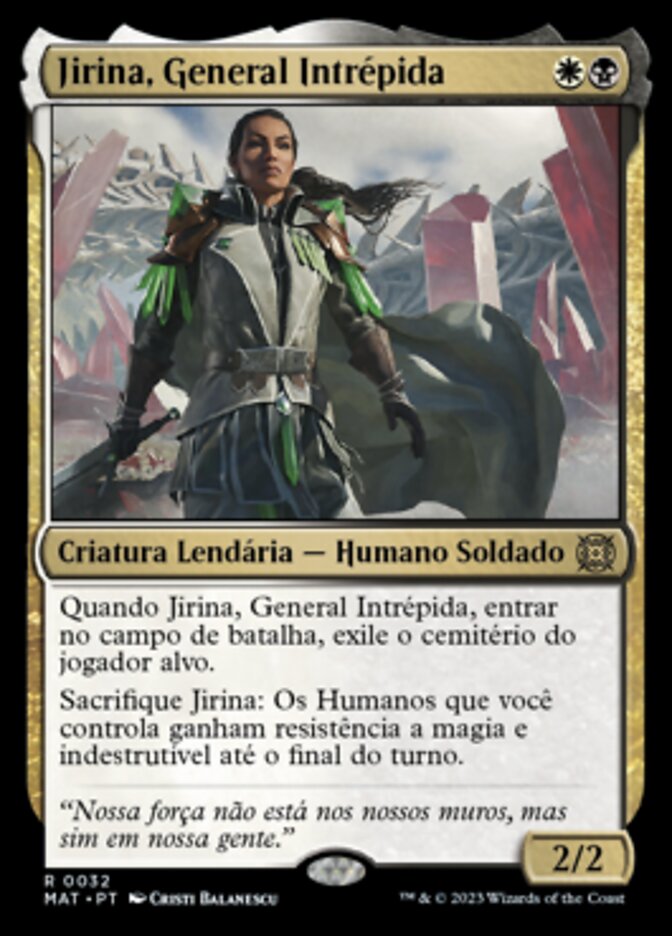 Jirina, General Intrépida - March of the Machine: The Aftermath