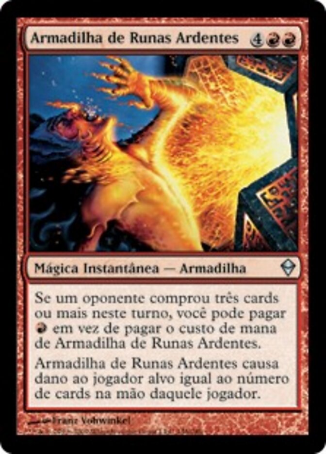 Armadilha de Runas Ardentes - Zendikar