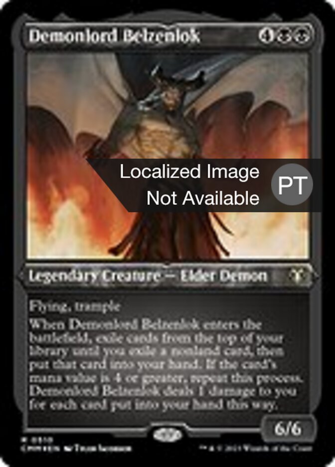 Senhor Demônio Belzenlok - Commander Masters