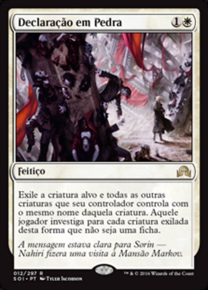 Declaração em Pedra - Shadows over Innistrad