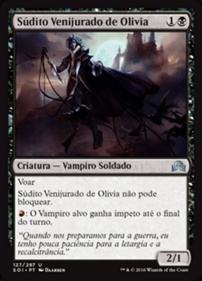 Súdito Venijurado de Olivia - Shadows over Innistrad