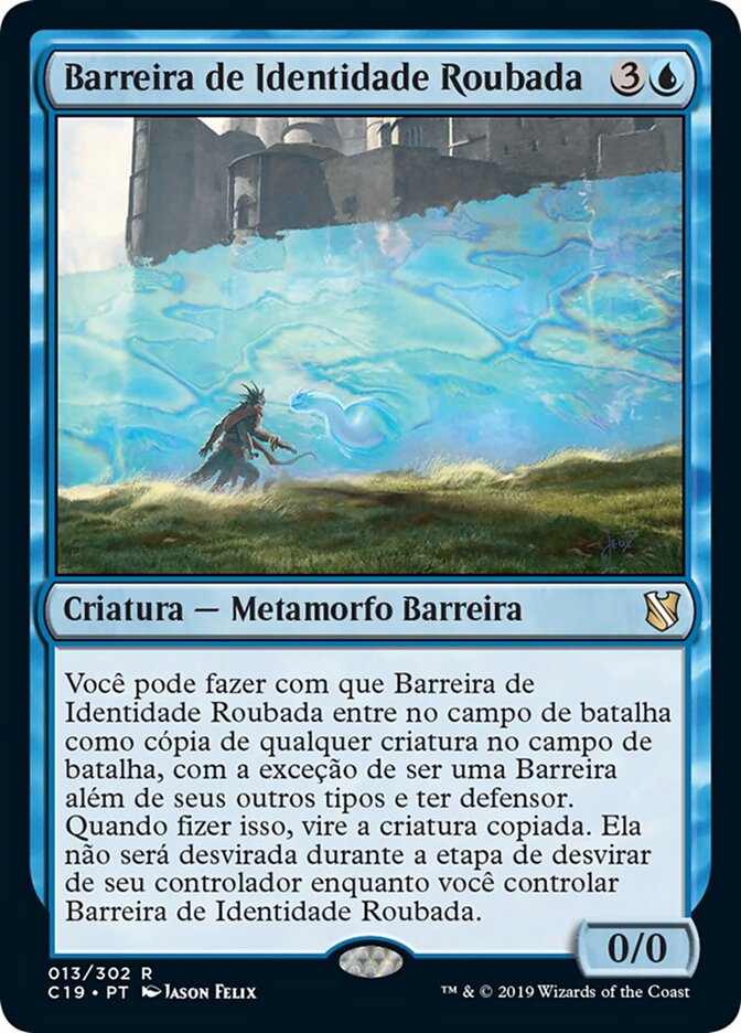 Barreira de Identidade Roubada - Commander 2019