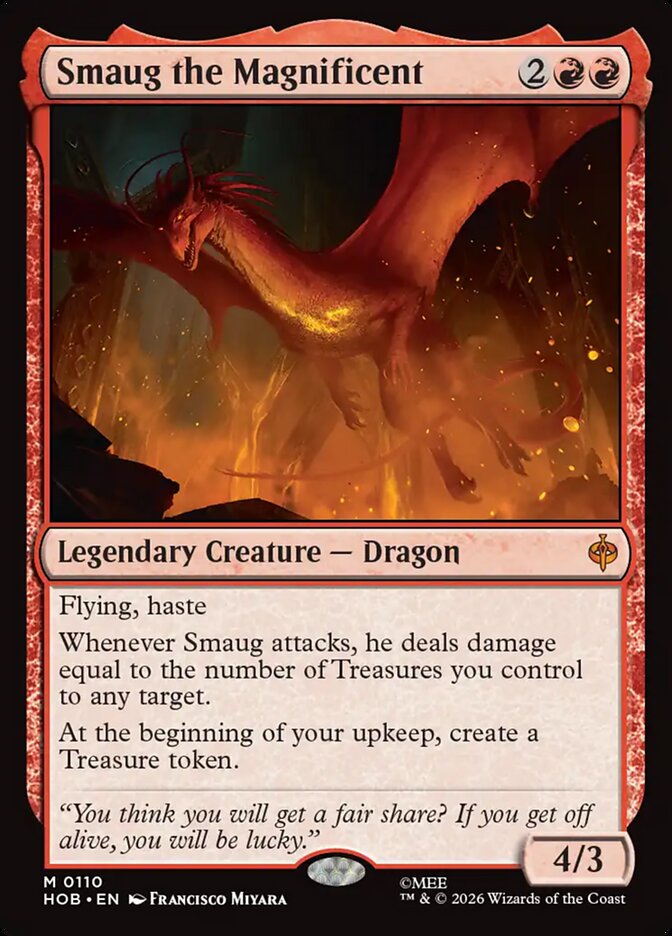 Smaug the Magnificent, O Hobbit (Divulgação/Wizards of the Coast)
