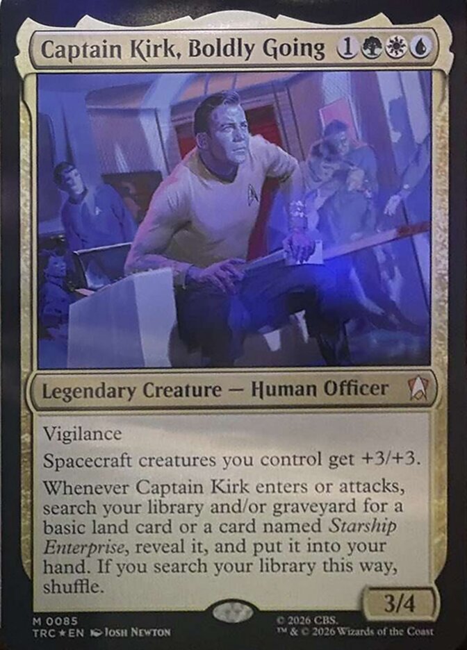 Captain Kirk, Boldly Going - Star Trek Commander