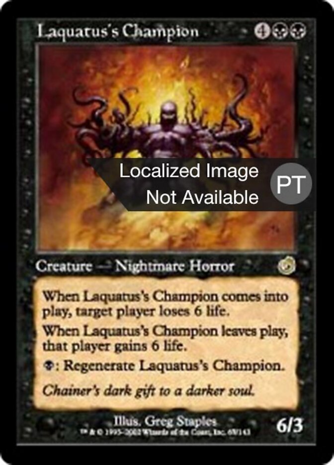Campeão de Laquatus - Torment